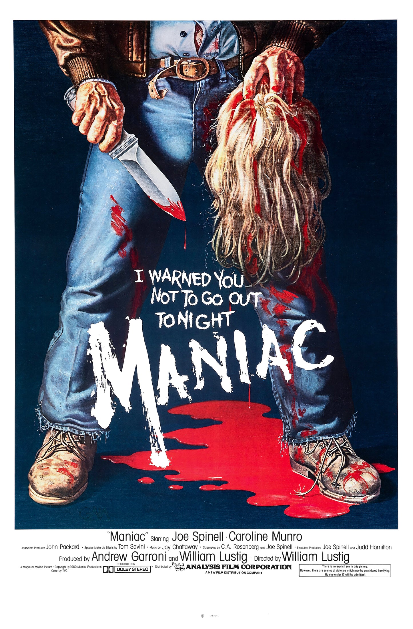 Screening: MANIAC with Director William Lustig In-Person for a Post-Film Q&A at The Tenth Avenue Arts Center [3/21/25]