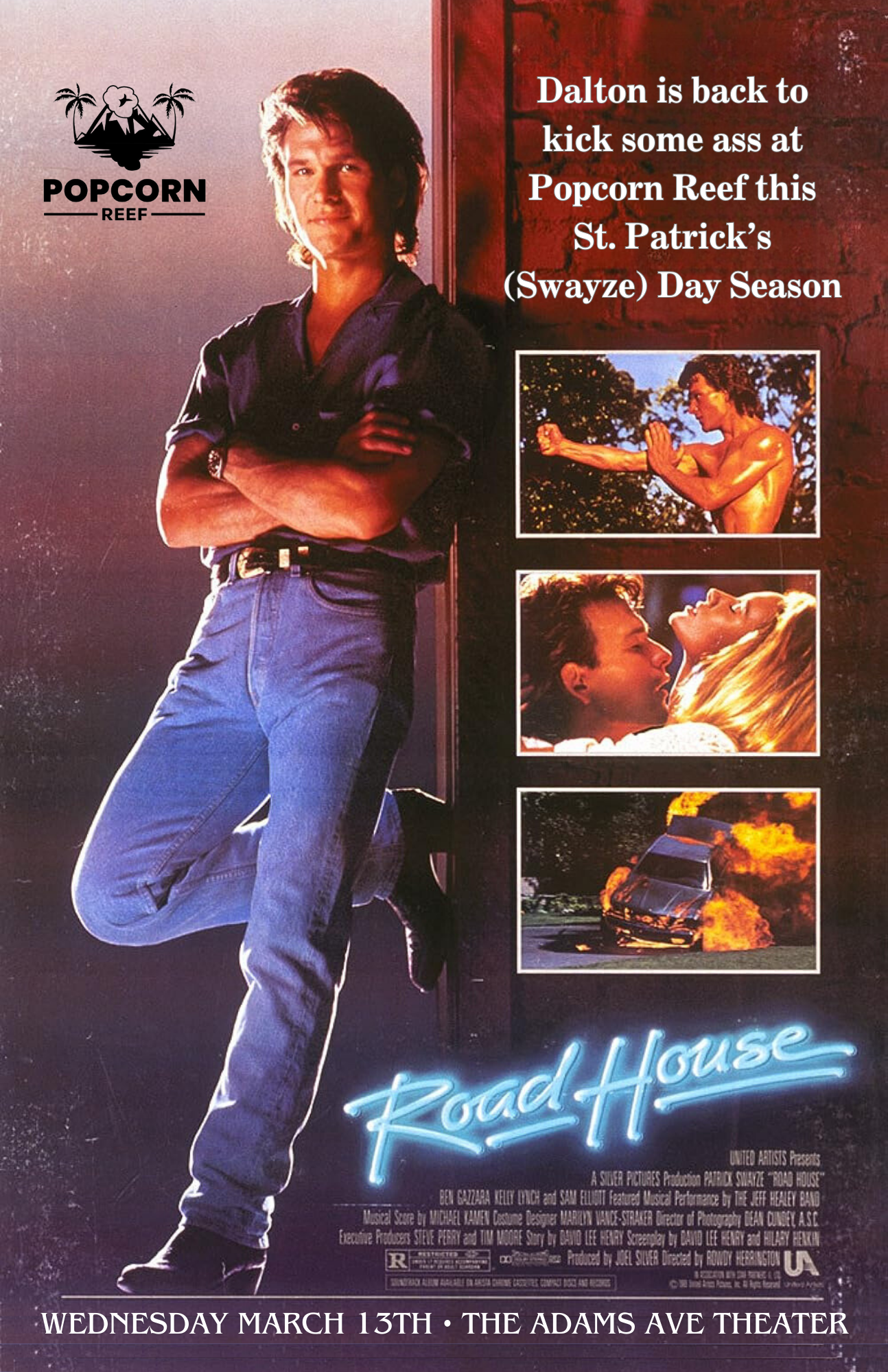 Screening: ROAD HOUSE at The Adams Ave Theater [3/13/24]